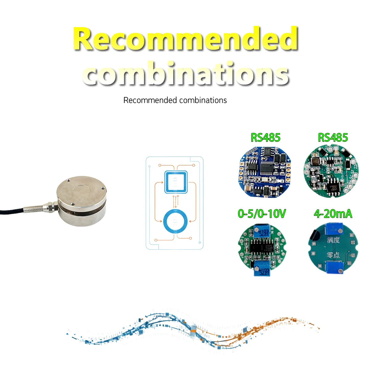 ConTronix Digital Load Cell Controller with Pancake Pressure Sensor High Precision Weight Indicator Relay Output