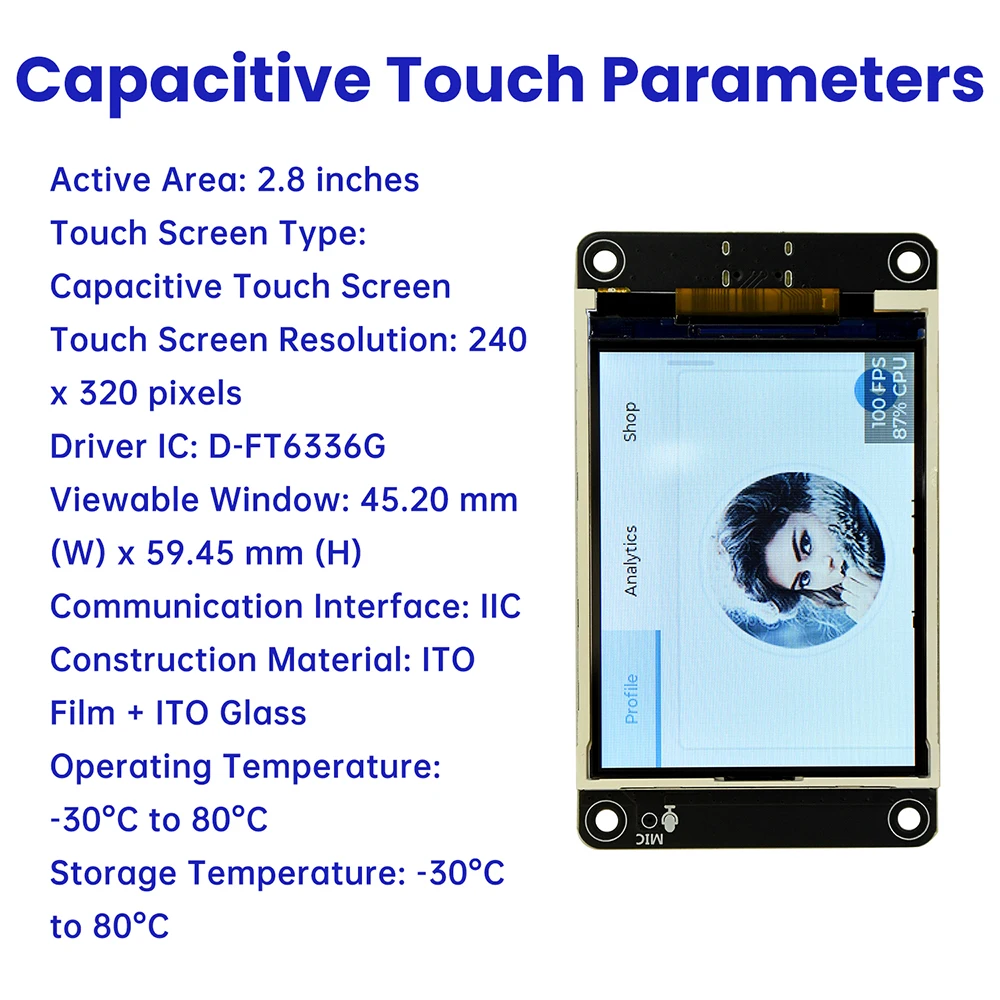ESP32-S3 Development Board Wifi Bluetooth Intelligent Display Screen 2.8 Inch TFT Module Touch Screen Type C ES3N28P ES3C28