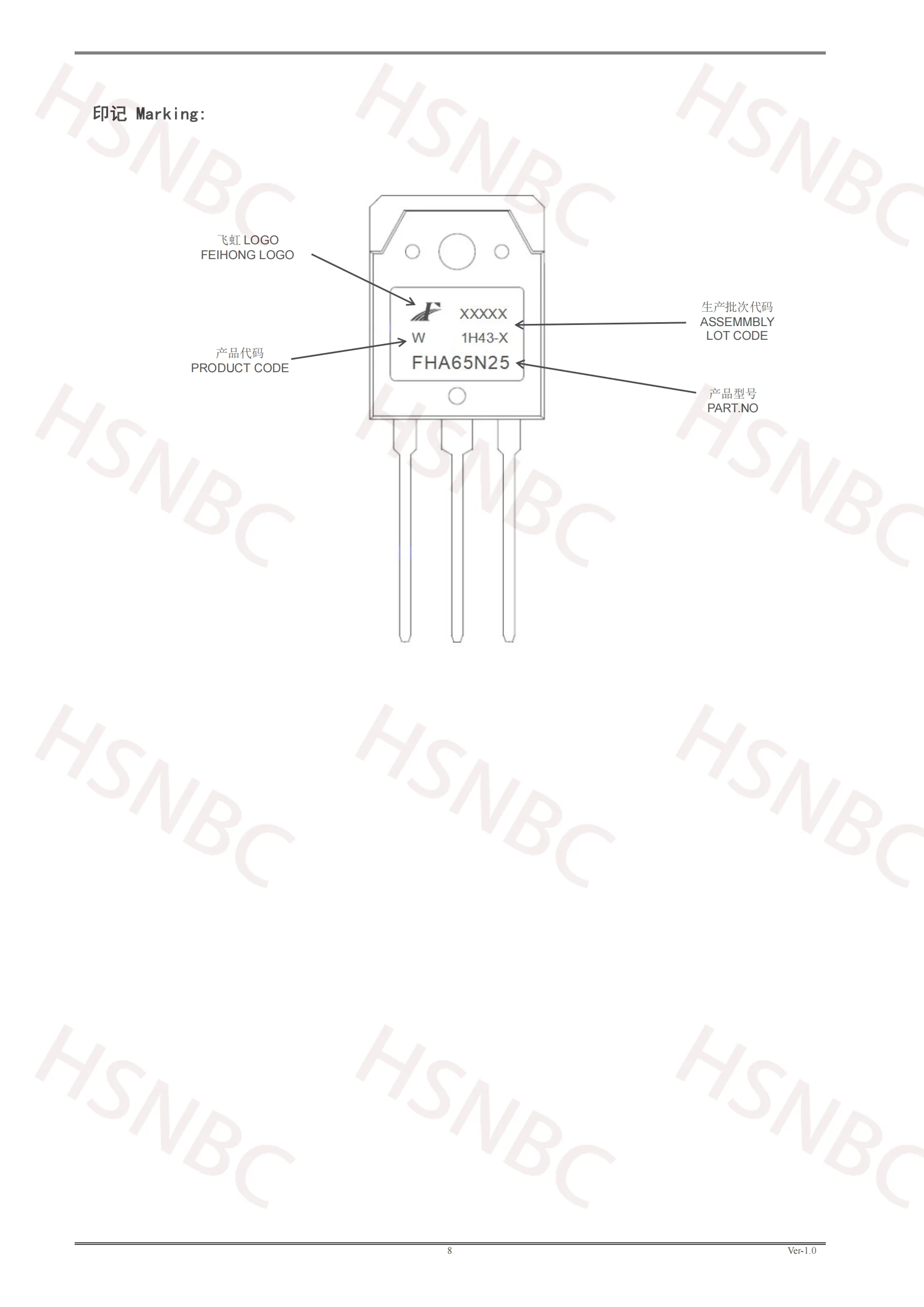 10PCS FHA65N25 65N25 FHA65N25W TO-3P 250V 65A N-channel Power MOSFET Transistor 100% New Original