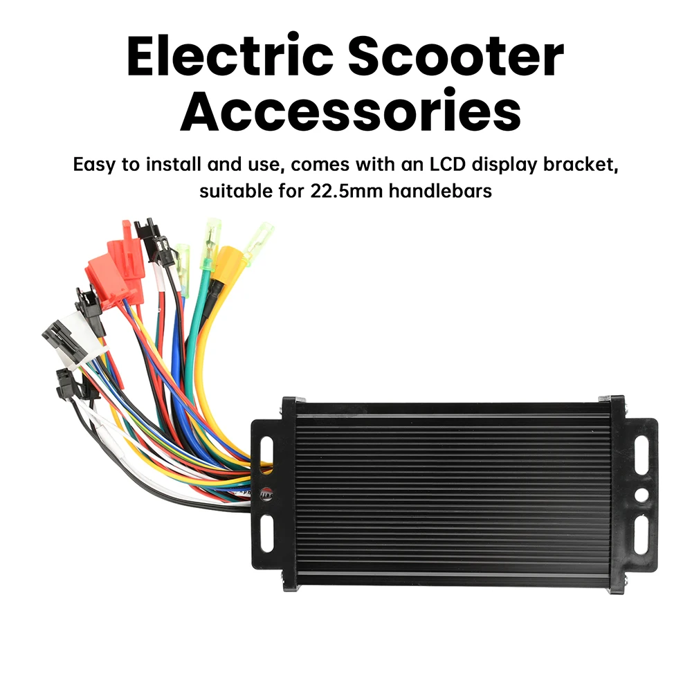 36V 48V 64V 30A Electric Vehicle Motor Controller 750-1500W Sine Wave Three-Mode Driver SM Connector Instrument Bicycle S866
