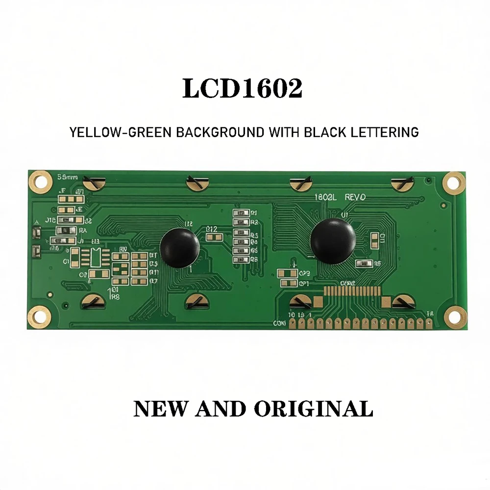 2pcs LCD1602 WH1602L 16*2 16x2 Yellow-green Background with Black Lettering New AMD Original