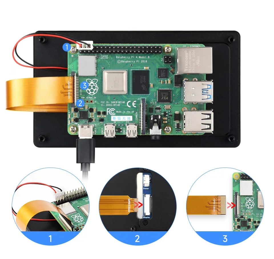 5inch DSI Capacitive Touch Display,720 × 1280,IPS,Optical Bonding Toughened Glass Panel,DSI Interface,5-Point Touch, Aluminum