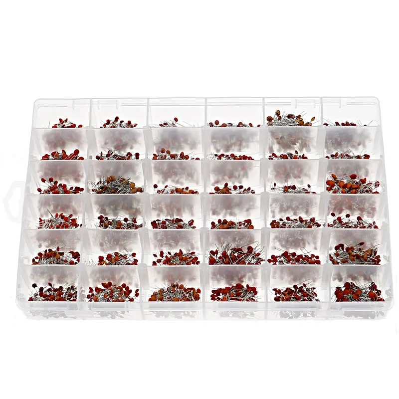 3600pcs 36Value 1PF-100nF 50V Ceramic Capacitor Asssort Kit 10PF 22PF 33PF 47PF 100PF 330PF 470PF 1NF 10NF 47NF Capacitor se