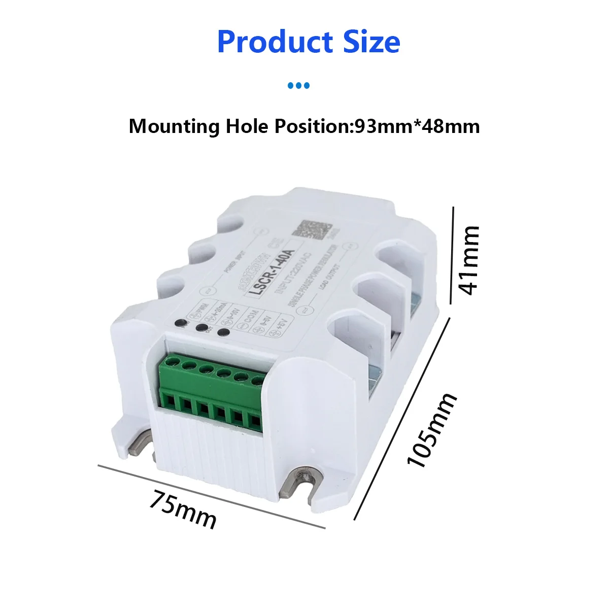 Single Phase 25A 220V AC Voltage Regulator Module,SSR SCR 4-20mA,0-10V Potentiometer Control