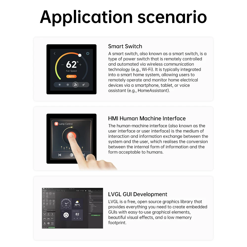 ESP32 S3 4-inch LCD Development Board Capacitive Touch Display 480x480 ESP32-S3-Touch-LCD-4 Support WiFi and Bluetooth