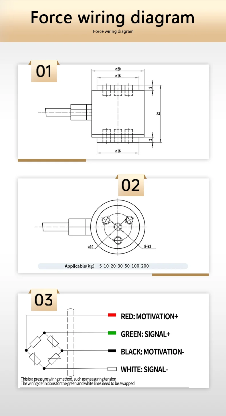 BENGBUZZYQ 0-200kg Button Load Cell Weight Sensor & Handheld Indicator RS232 Compression Force Transducer for Industrial Use