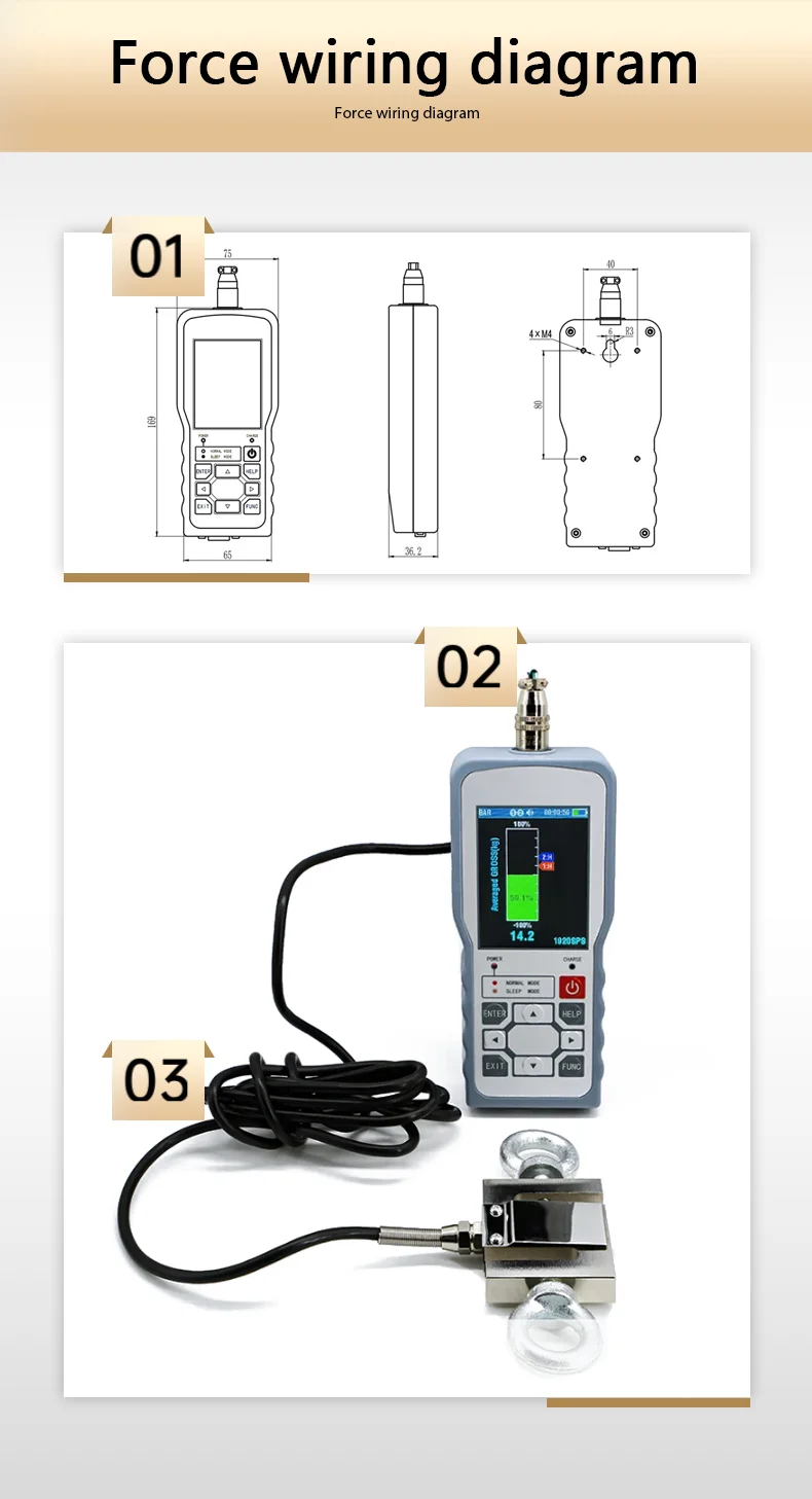 BENGBUZZYQ 0-200kg Button Load Cell Weight Sensor & Handheld Indicator RS232 Compression Force Transducer for Industrial Use