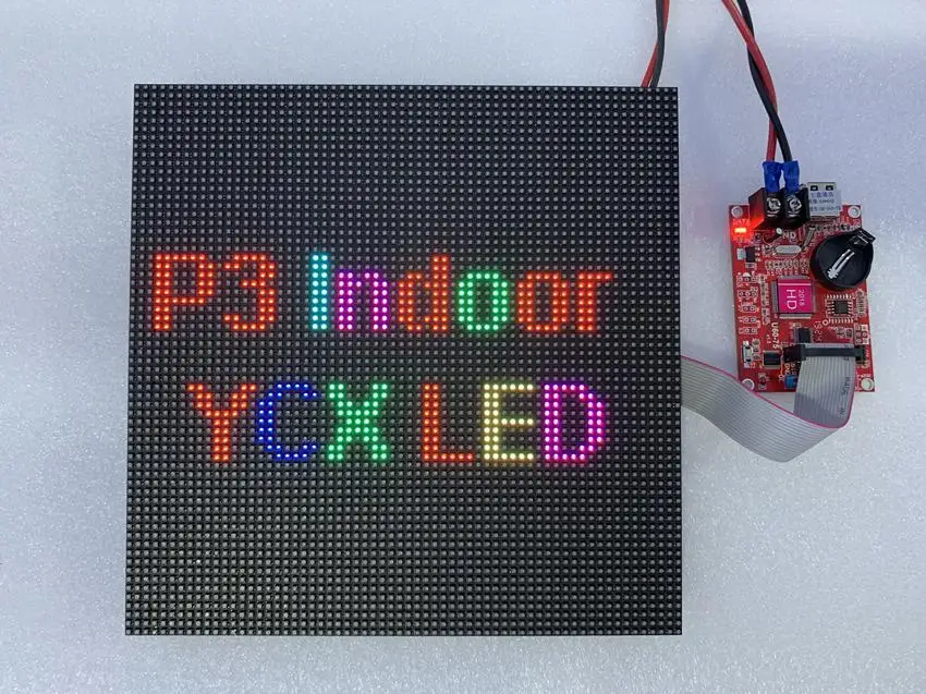 DIY Indoor P3 RGB Module 192*192mm Pixel 64*64 HUB75 Compatible with Raspberry Pi SMD Dot Matrix Screen
