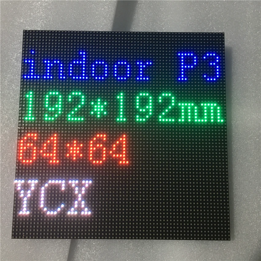 DIY Indoor P3 RGB Module 192*192mm Pixel 64*64 HUB75 Compatible with Raspberry Pi SMD Dot Matrix Screen