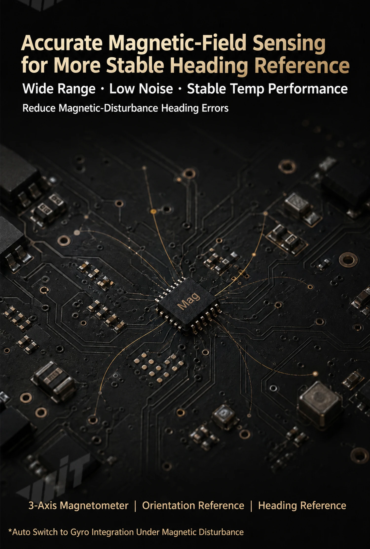 WitMotion HWT9073 AHRS IMU 3-Axis Accelerometer+Crystal Gyroscope+Magetometer, 0.001deg Accuracy with Advanced Fusion Algorithm