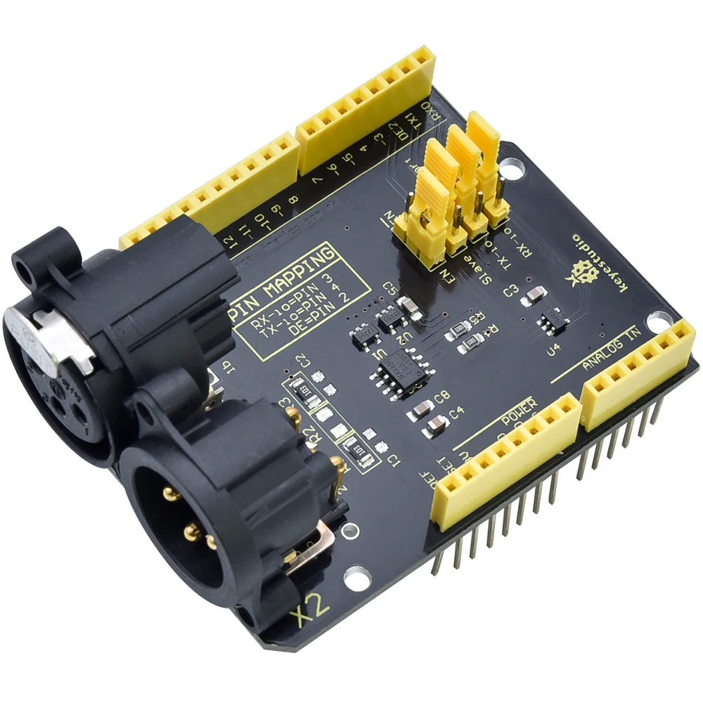 Keyestudio DMX (RDM)Shield for Arduino UNO / Control Speakers&Light &Smoke Machine