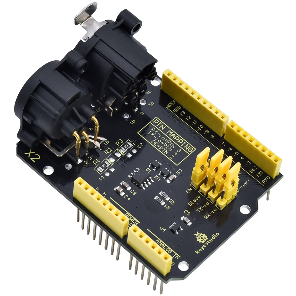 Keyestudio DMX (RDM)Shield for Arduino UNO / Control Speakers&Light &Smoke Machine