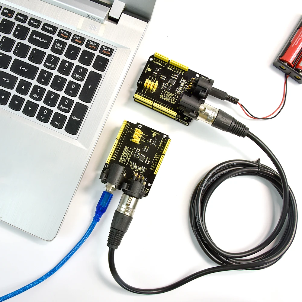 Keyestudio DMX (RDM)Shield for Arduino UNO / Control Speakers&Light &Smoke Machine