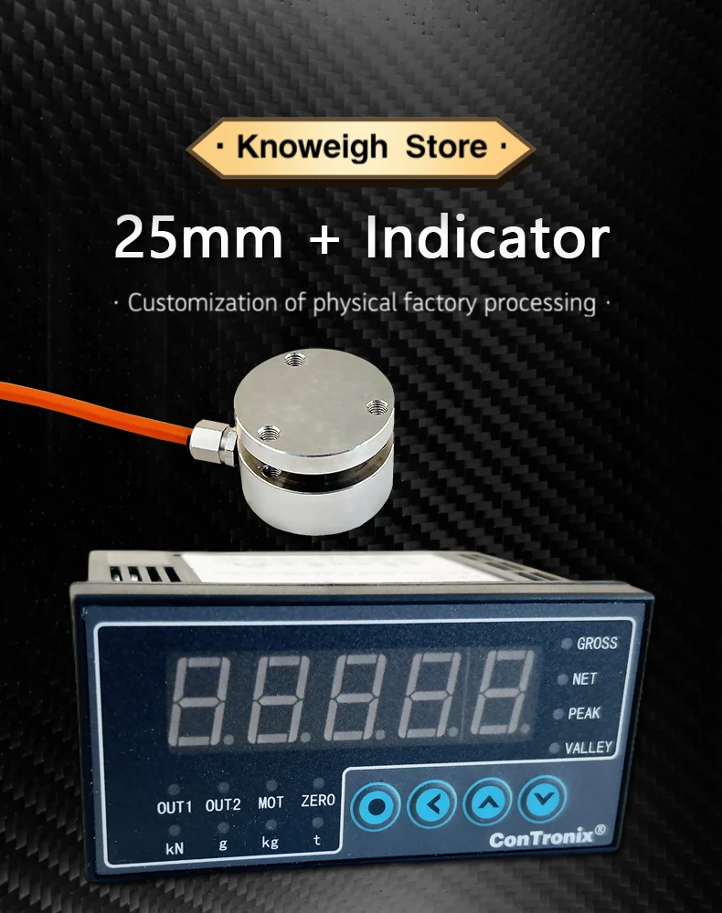 Load Cell Sensor Planar Diaphragm Weight Sensor & Display Instrument 10KG 20KG 50KG 100KG 200KG for Education Science Technology