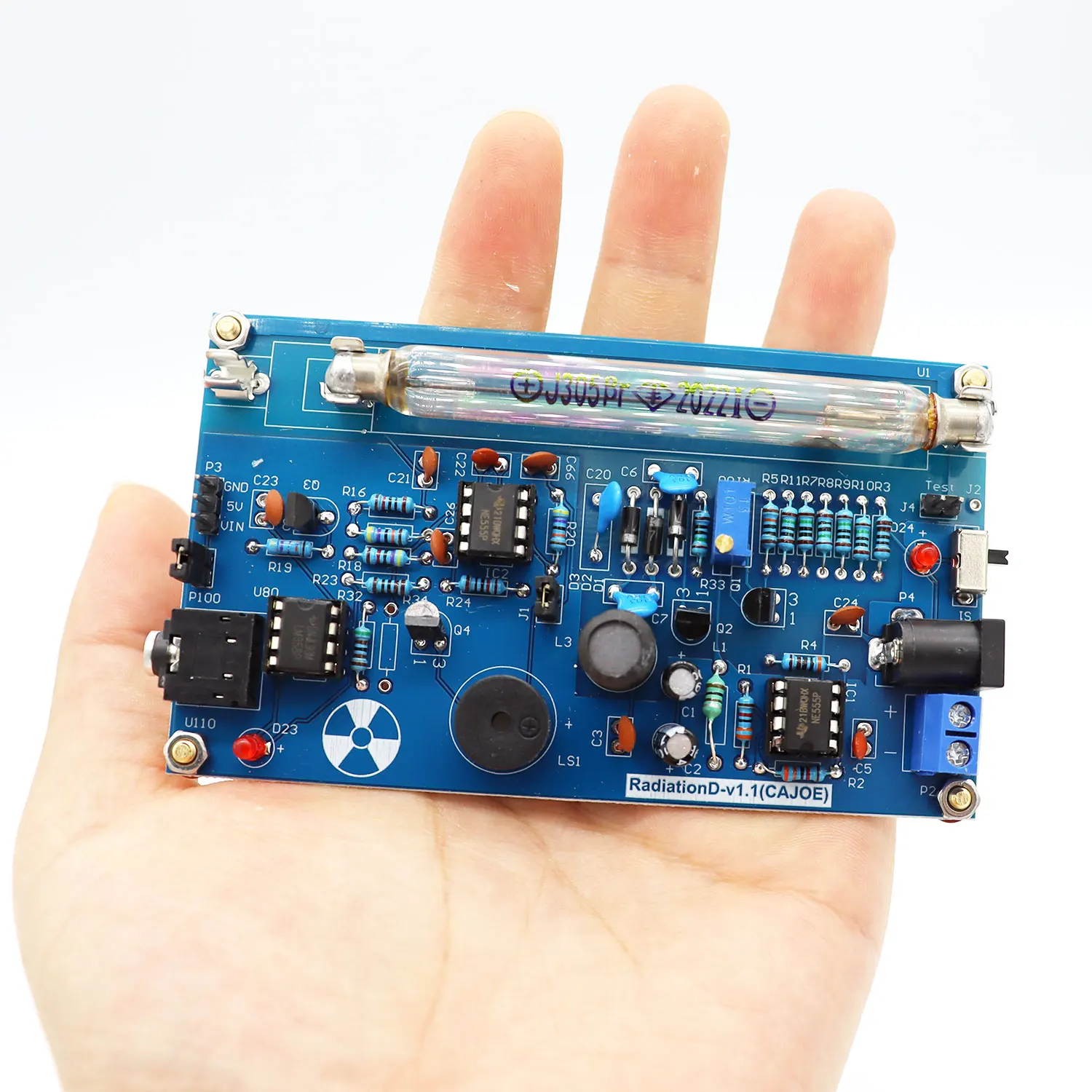 Assembled Radiation Detector System, DIY Miller Tube Tube Nuclear Radiation Detector Geiger Counter Kit Module Experimental