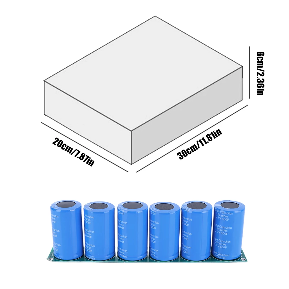 Automotive Capacitor 16V 83F Ultracapacitor with Protection Board Voltage Regulator Rectifier Battery Accessories