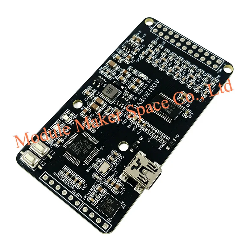 ADS1263 10-Channel 32-bit Precision ADC Module & Data Acquisition Card with 24-bit Aux ADC, 32ksps, for Strain/Temp