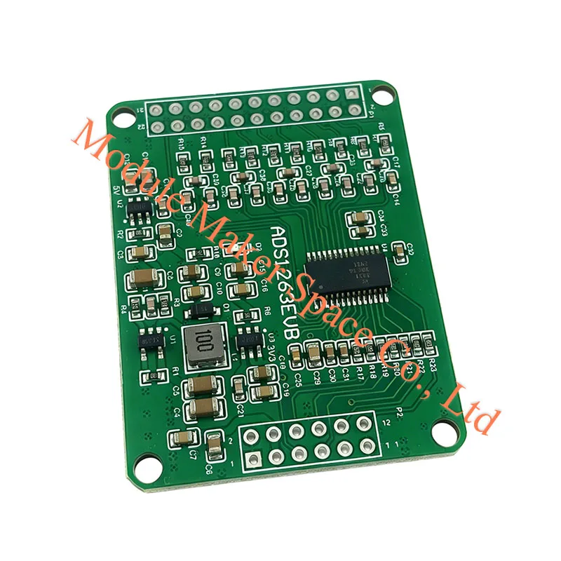 ADS1263 10-Channel 32-bit Precision ADC Module & Data Acquisition Card with 24-bit Aux ADC, 32ksps, for Strain/Temp