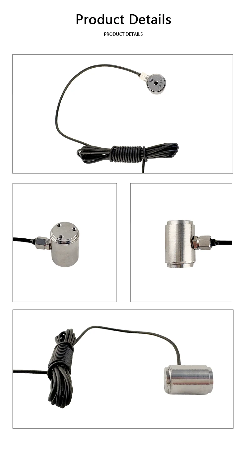 Mini Load Cell 0-50kg Stainless Steel Column Type Force Sensor 2.0mV/V High Accuracy 10kHz Response Industrial Pressure Sensor
