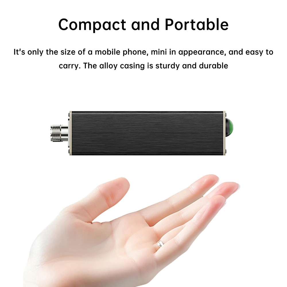 ATU-100Pro Shortwave Antenna Tuner 1.8MHz-55MHz Automatic Tuning Device 0.96 Inch OLED Micro USB Cable for Amateur Radio Use