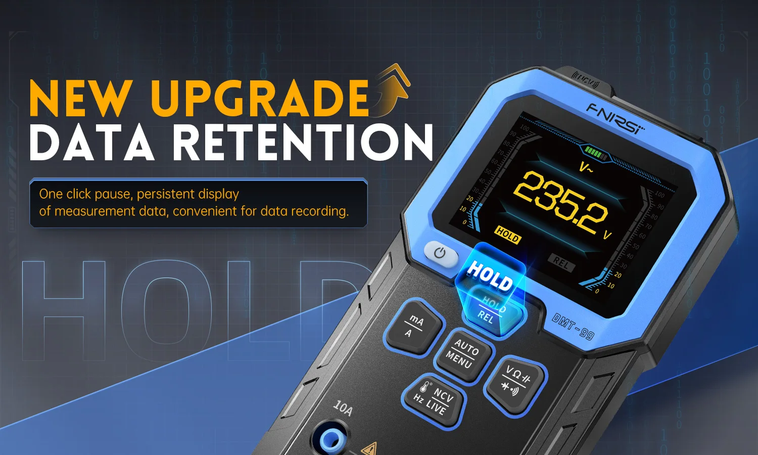 FNIRSI DMT-99 Smart Multimeter True RMS NCV Auto Range 100000 Counts AC/DC Voltage Current Temperature Meter