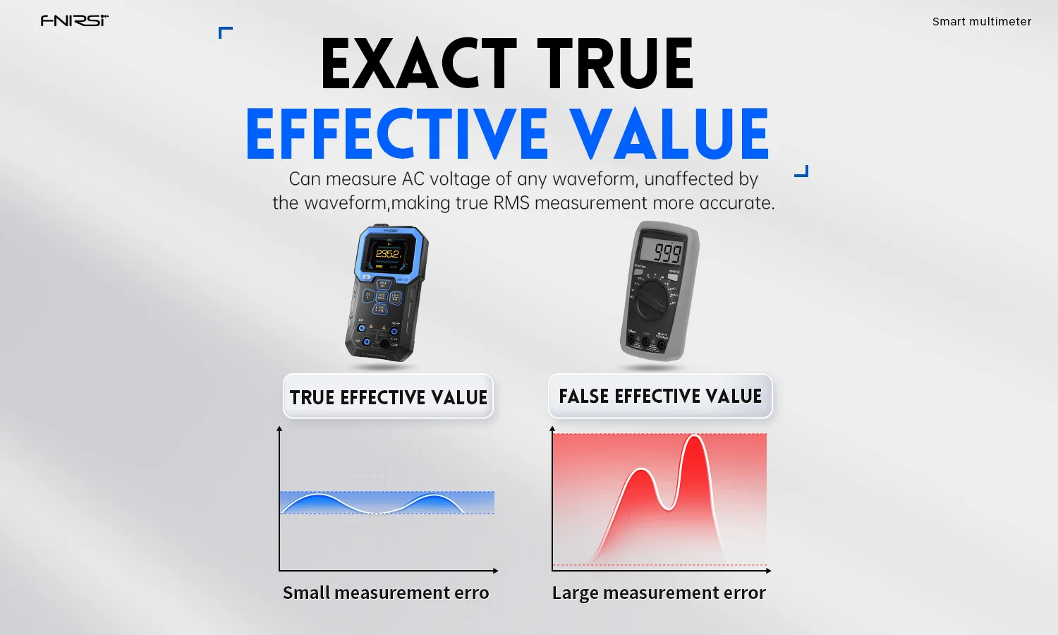 FNIRSI DMT-99 Smart Multimeter True RMS NCV Auto Range 100000 Counts AC/DC Voltage Current Temperature Meter