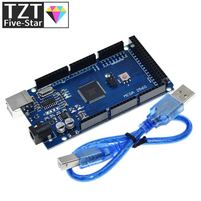 3D Printer Mega 2560 R3 + RAMPS 1.4 Control Panel+ 5pcs A4988 or DRV8825 Stepper Motor Drive For 3D Printer Kit For arduino kit