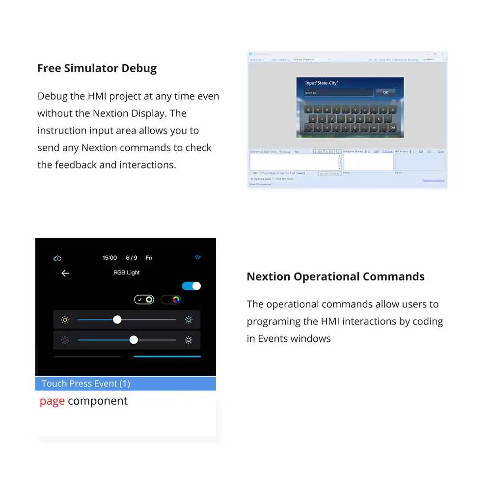 NEXTION Basic LCD Display Generic 2.4" 2.8" 3.2" 3.5" HMI TFT Intelligent 5V LCD Resistive Touch Display Free Debug Screen