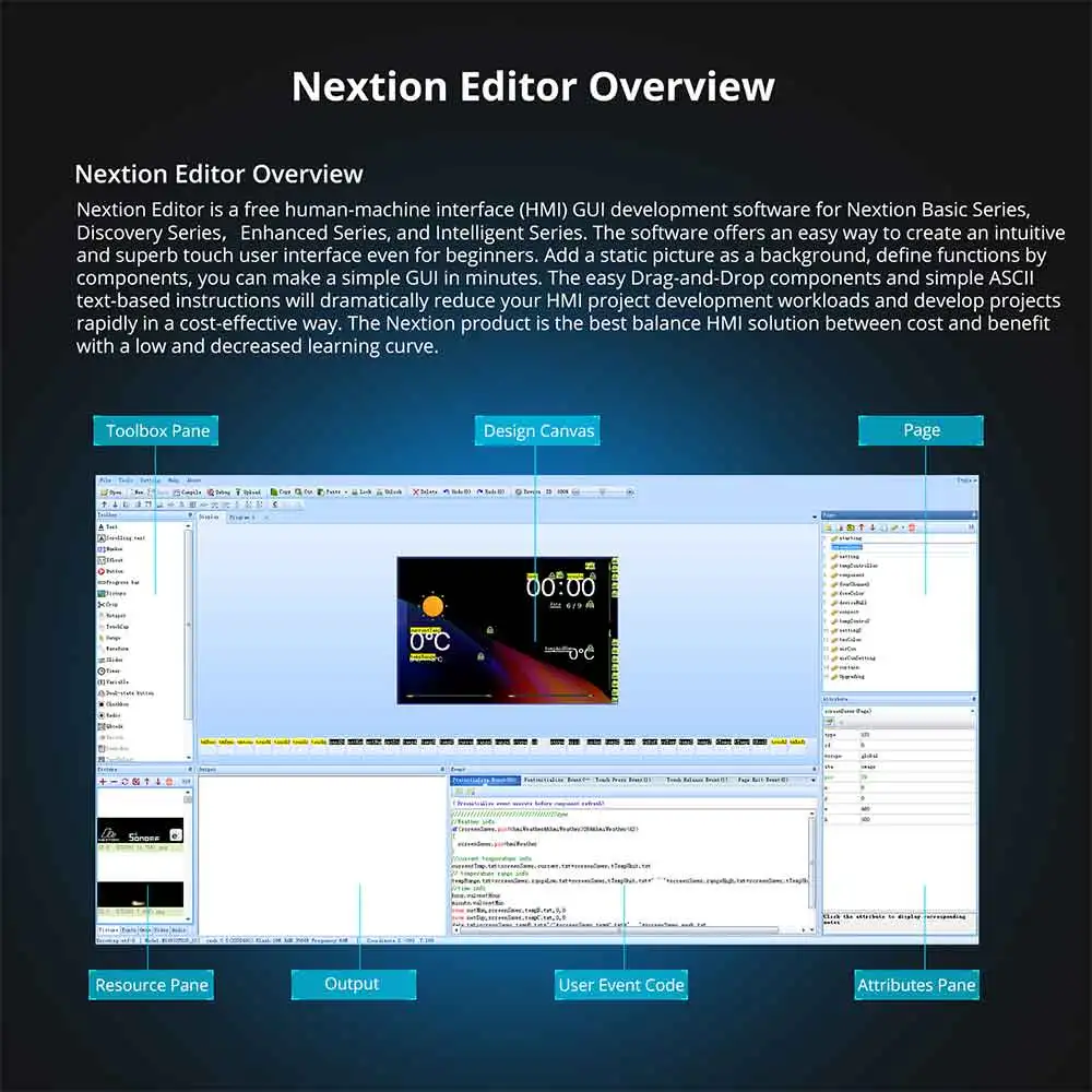 NEXTION Basic LCD Display Generic 2.4" 2.8" 3.2" 3.5" HMI TFT Intelligent 5V LCD Resistive Touch Display Free Debug Screen