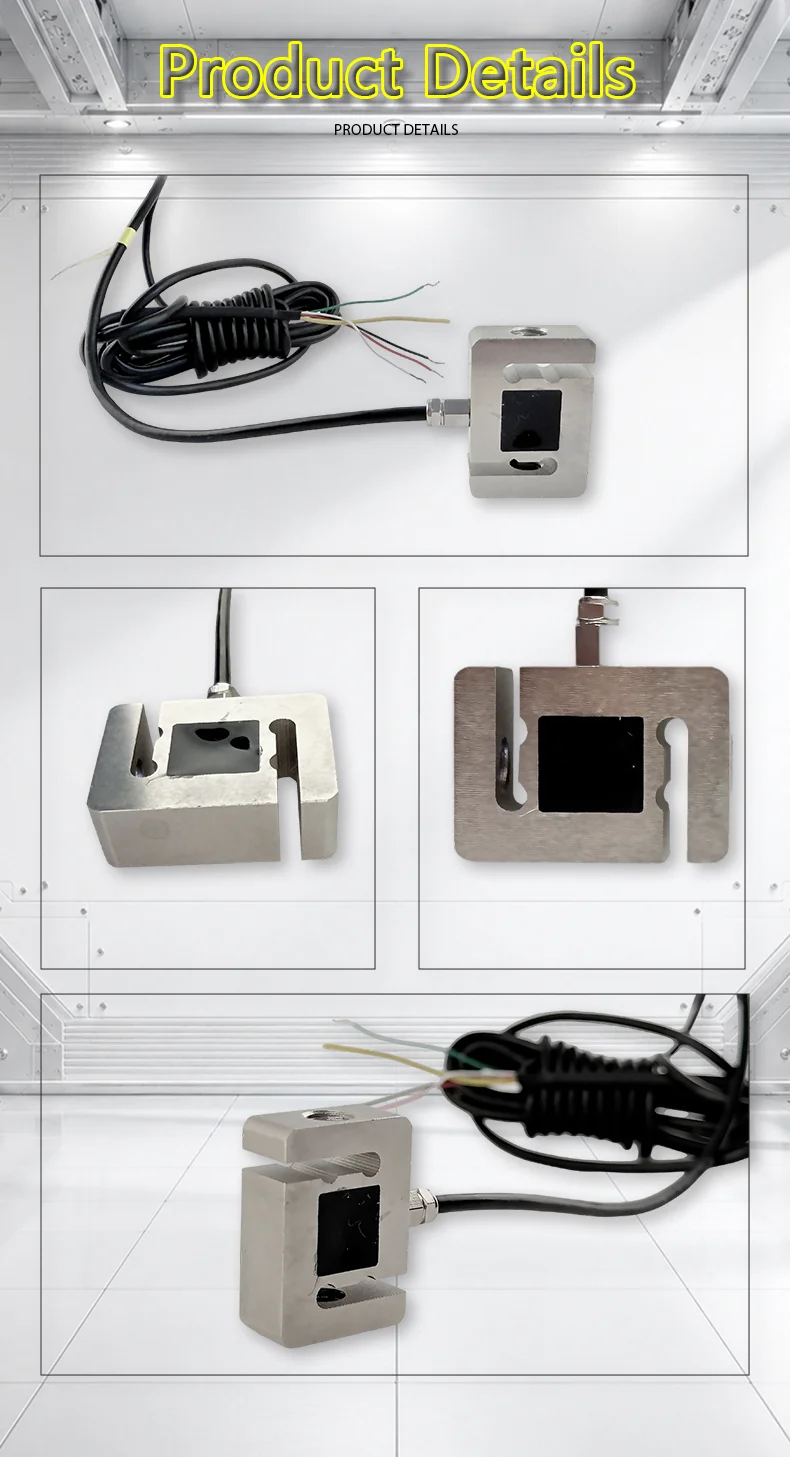 Miniature S-Type Load Cell Sensor 30kg 100kg 200kg, Tension and Compression Bi-directional Force Transducer, Professional Grade