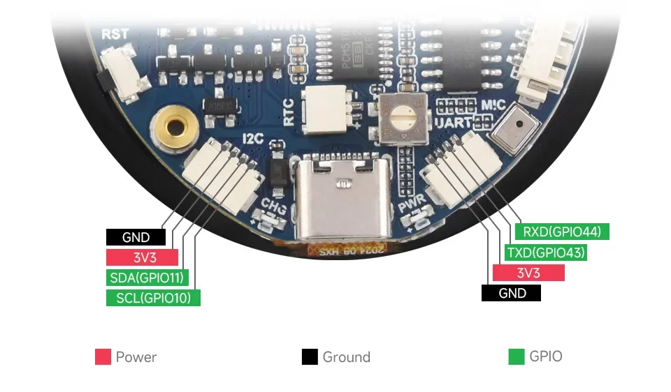 Waveshare ESP32-S3 1.85 inch IPS Round Display Development Board 360x360 TFT LCD Support WiFi Bluetooth for HMI/LVGL GUI/Arduino