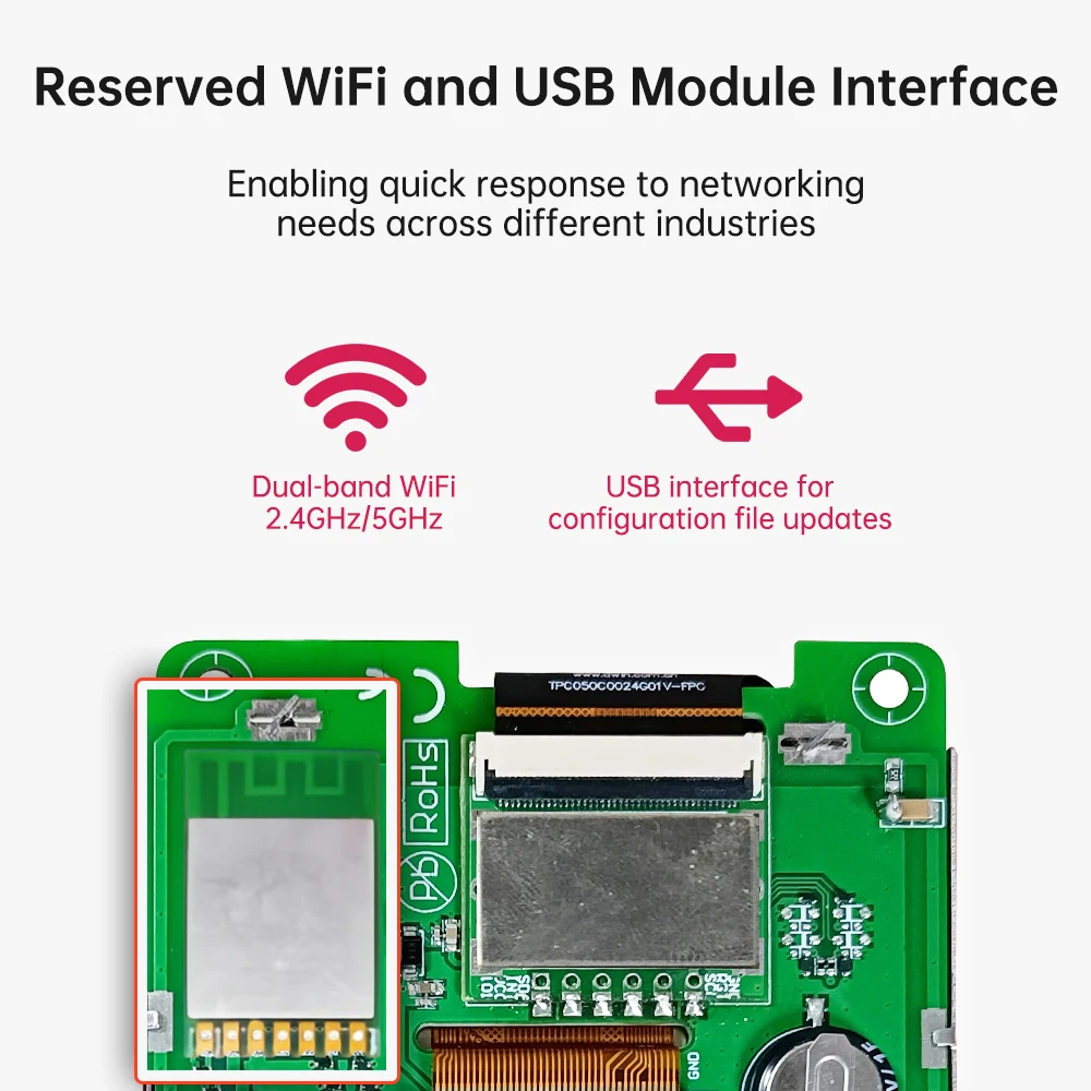 DWIN 7.0 Inch Display 1024*600 HMI Smart Module IPS-TFT-LCD Module Capacitive Touch Panel Wide Viewing Angle DMG10600C070_03W