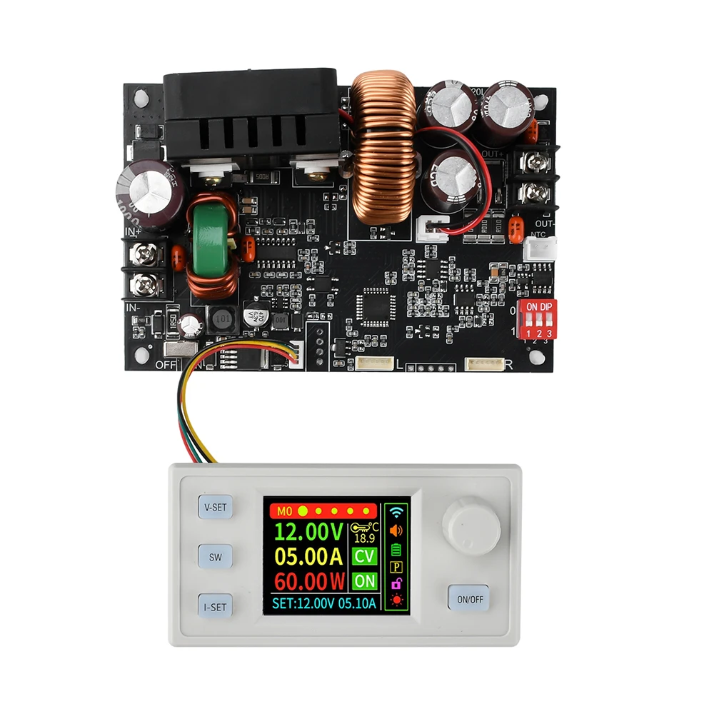 XY6020LS CNC Step-Down DC Adjustable Stabilized Voltage Power Supply 0-60V 20A 1200W Constant Voltage Constant Current Module