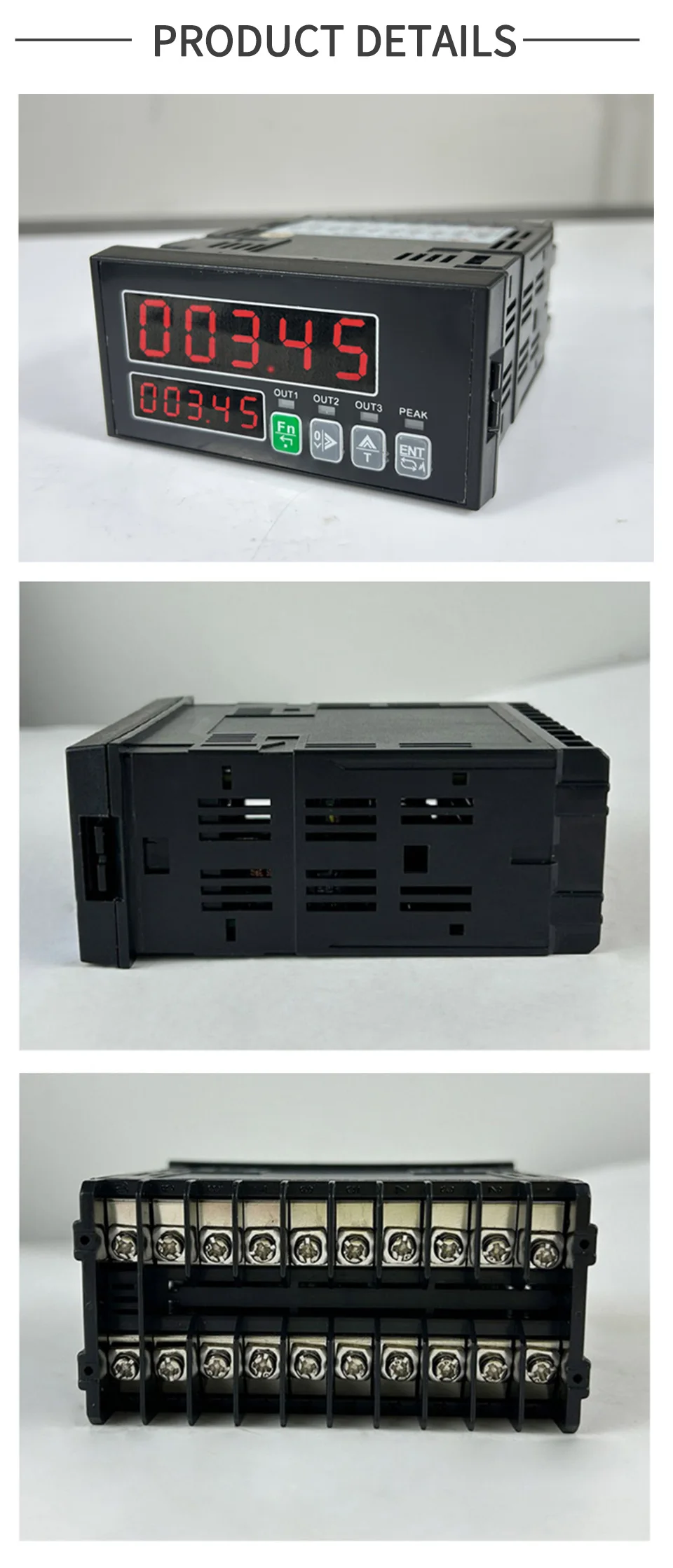 Weighing Sensor Indicator Transducer Display Unit Double 5-Digit Segment High Speed Acquisition Instrument for Load Cell
