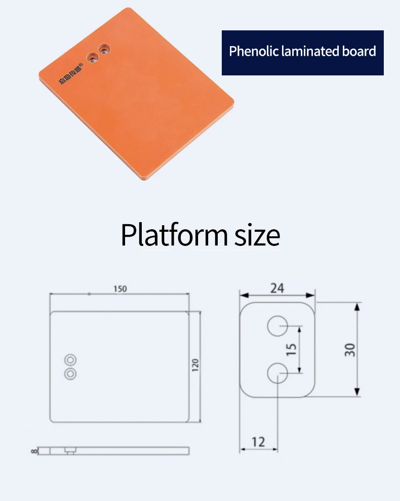 Cantilever Beam Load Cell with Platform Kit,6kg 10kg 20KG 40KG 80KG,Phenolic Laminated Board,Test Tension