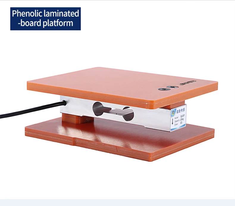 Cantilever Beam Load Cell with Platform Kit,6kg 10kg 20KG 40KG 80KG,Phenolic Laminated Board,Test Tension