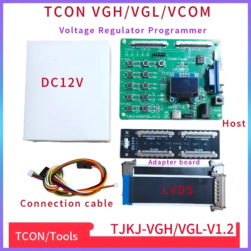 TCON Voltage Regulator Programmer VGH VGL VCOM Voltage Online Regulation Without Computer Offline Burning