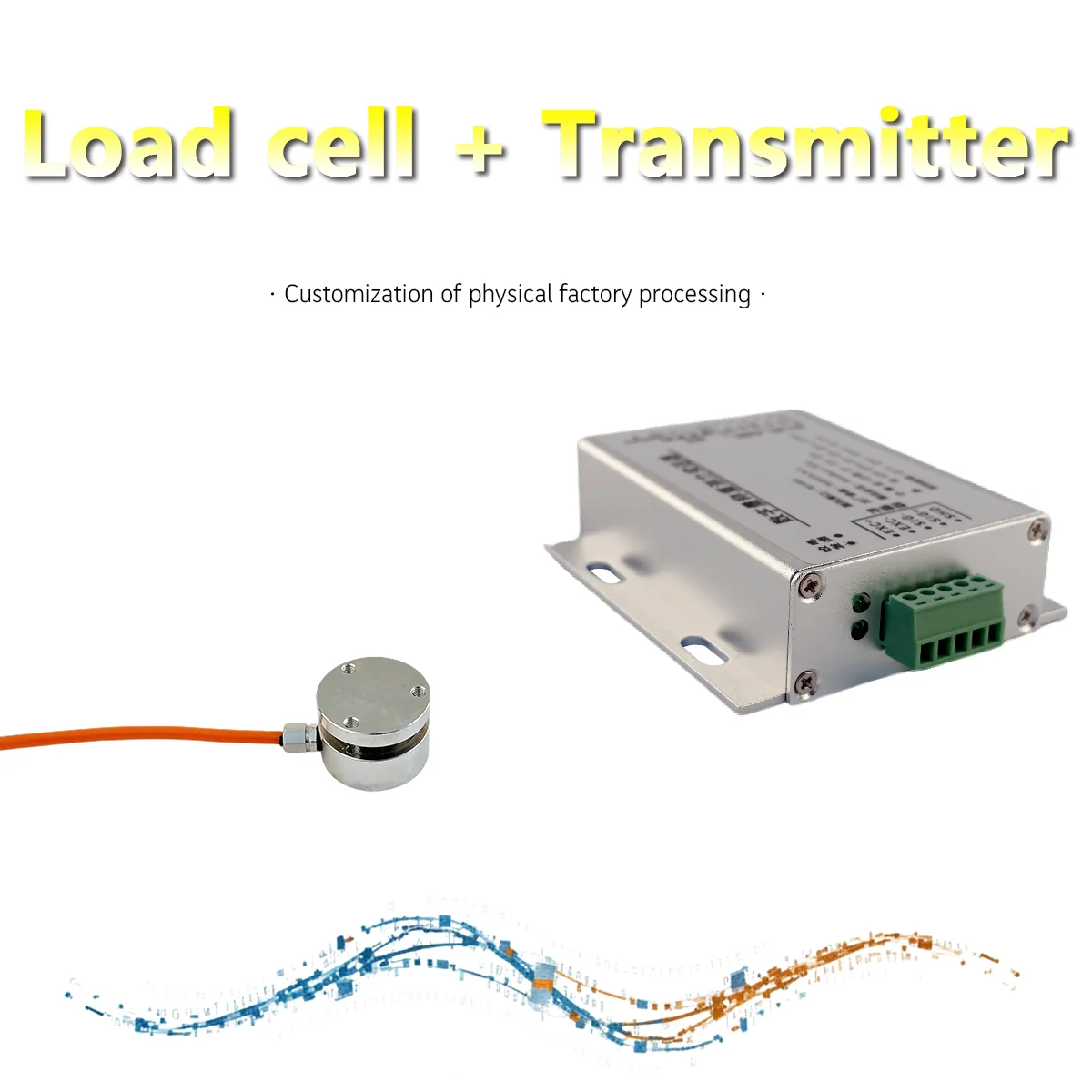 Miniature Load Cell with RS485 Digital Transmitter Modbus-RTU Output High Precision Pressure Sensor 500kg 1000kg 2000kg
