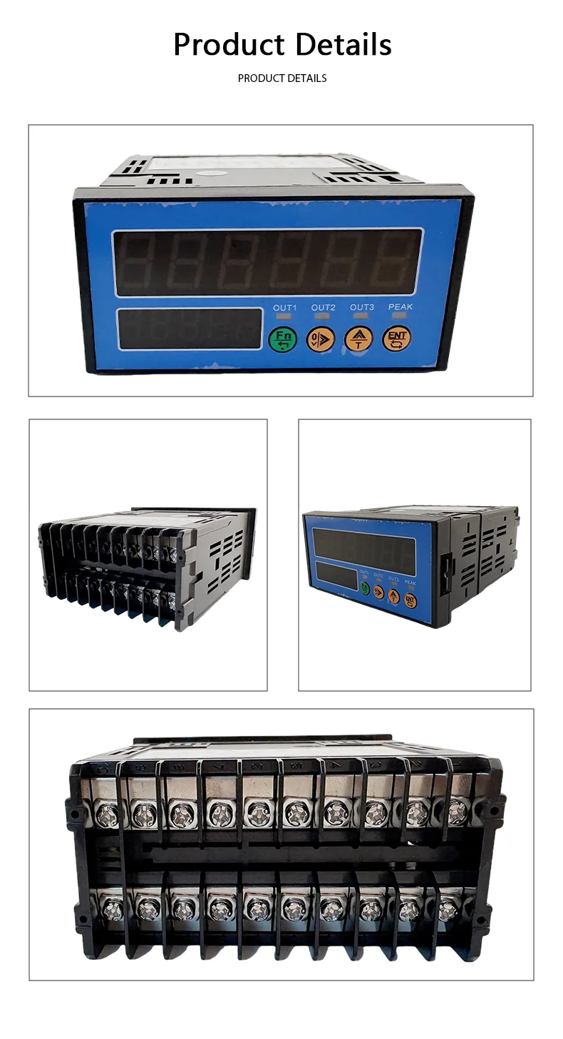 Thru-hole Weighing Sensor with Smart Controller Meter, Bolt Preload Force Transducer Kit 1t 2t 5t Stainless Steel