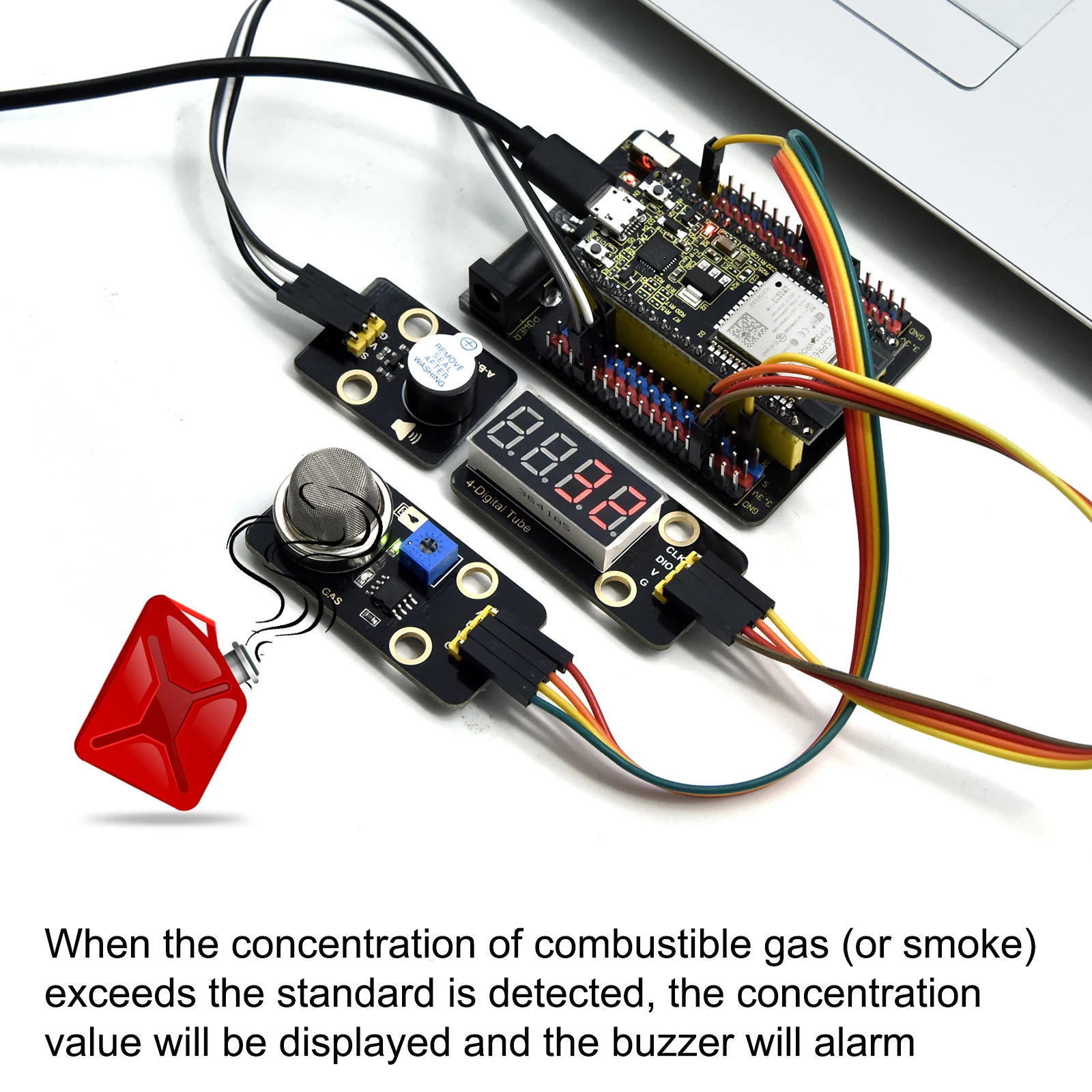 Keyestudio ESP32 42 in 1 Sensor Module Kit For ESP32 Diy Electronic Kit Support Arduino C And MicroPythoon (65 Projects)
