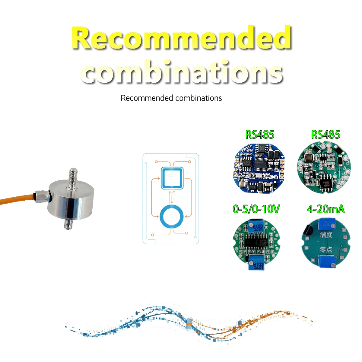 Miniature Pull Pressure Sensor Kit with Weighing Display Meter Stainless Steel Tension Sensor 2-way  Relay Output 220V