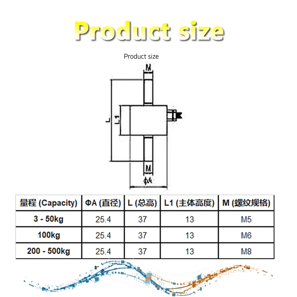 Miniature Pull Pressure Sensor Kit with Weighing Display Meter Stainless Steel Tension Sensor 2-way  Relay Output 220V
