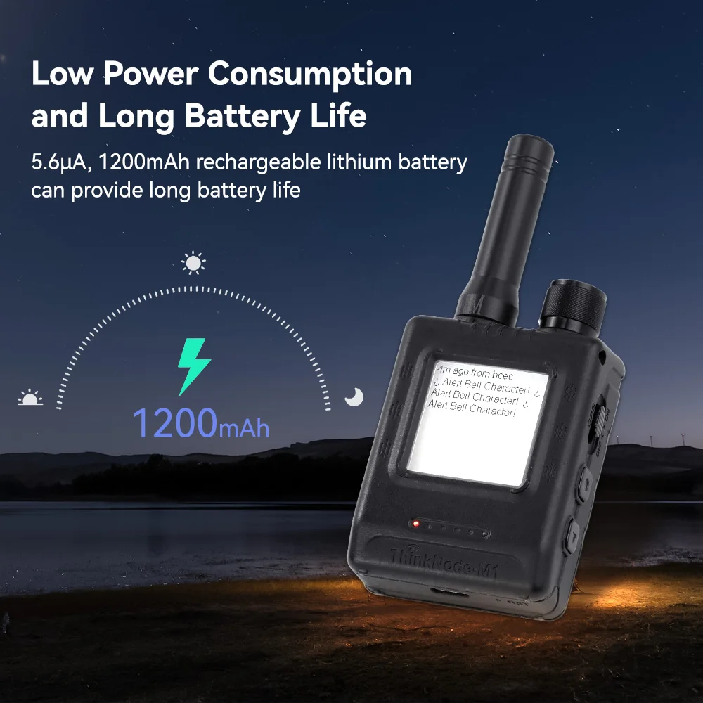 Elecrow ThinkNode-M1 Meshtastic LoRa Transceiver nRF52840 1.54" EPD Screen Real-time GPS function Case Optional-868 MHz