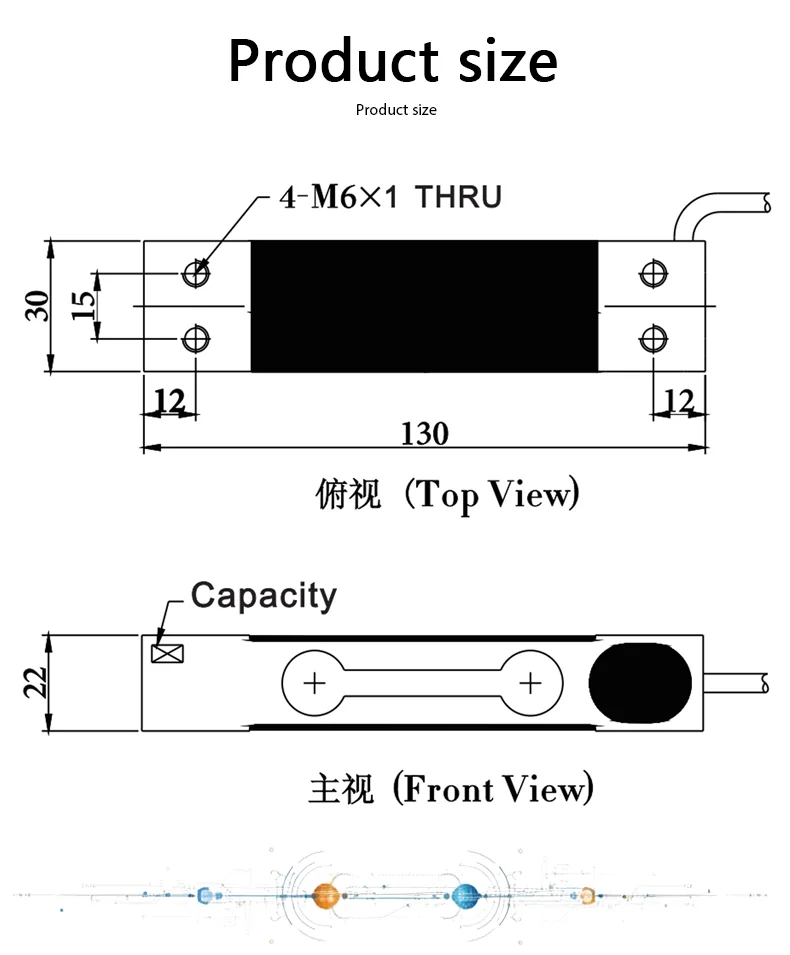 3-100kg Aluminum Alloy Parallel Beam Load Cell High Accuracy Weight Sensor for Industrial Weighing Device Pressure Sensor