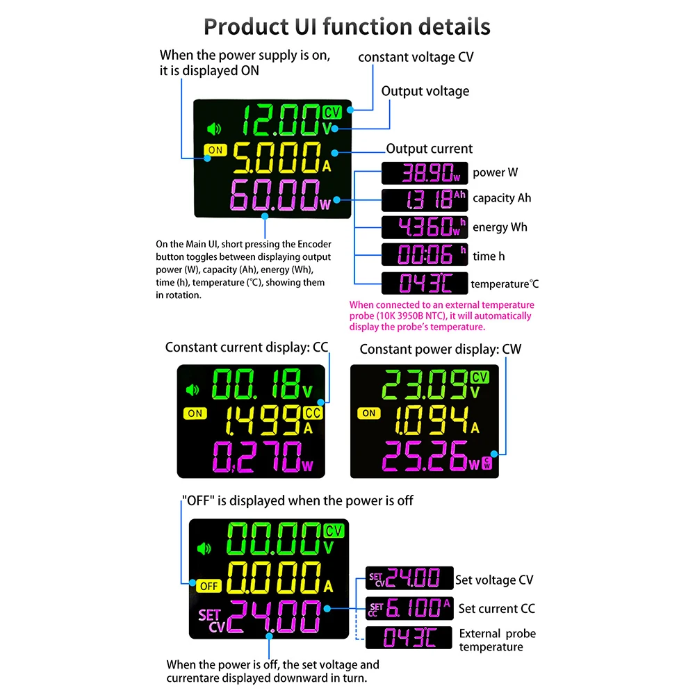 SK60/SK120/SK150 DC Buck Boost Converter CNC Adjustable Regulated Laboratory Power Supply Constant Voltage Current Module