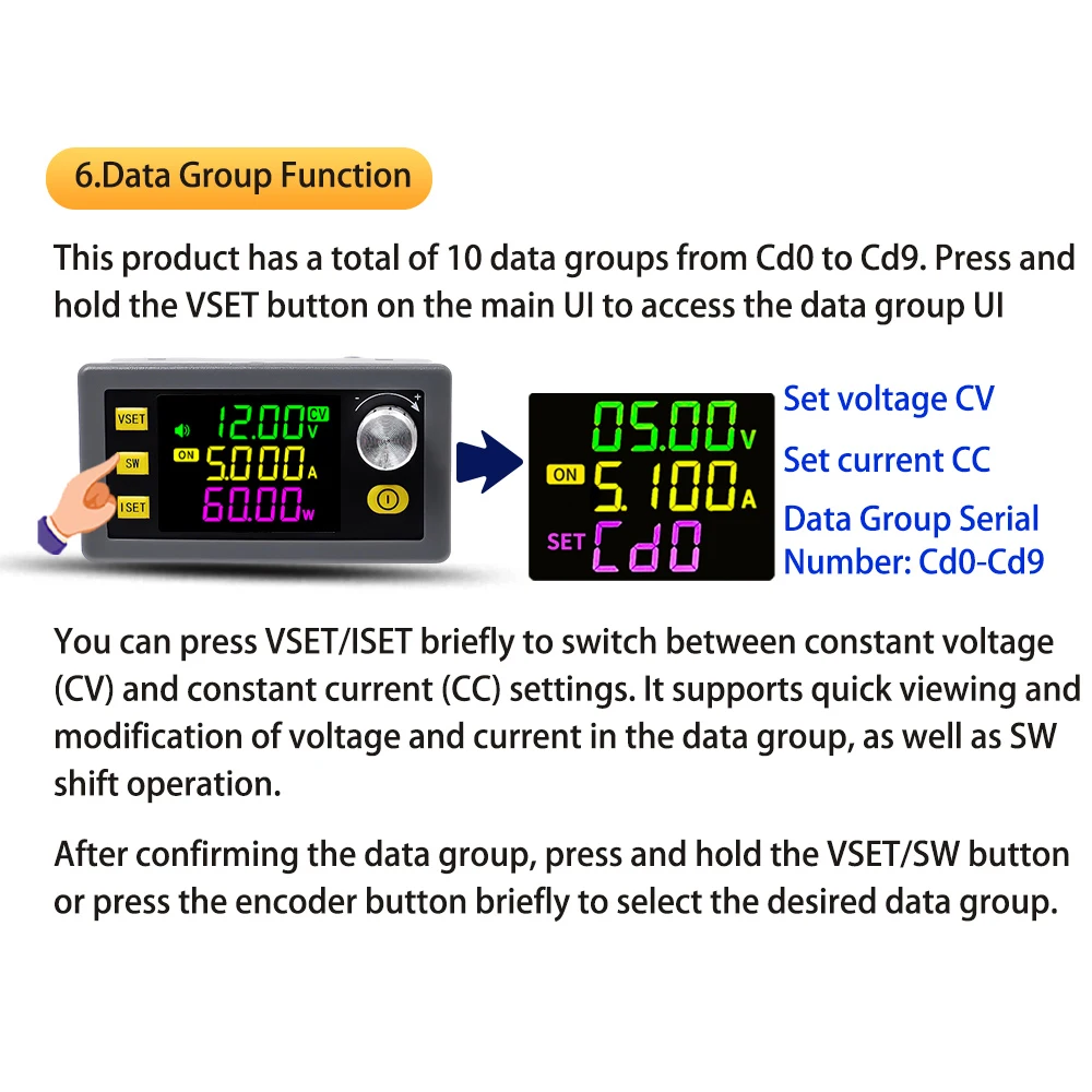 SK60/SK120/SK150 DC Buck Boost Converter CNC Adjustable Regulated Laboratory Power Supply Constant Voltage Current Module