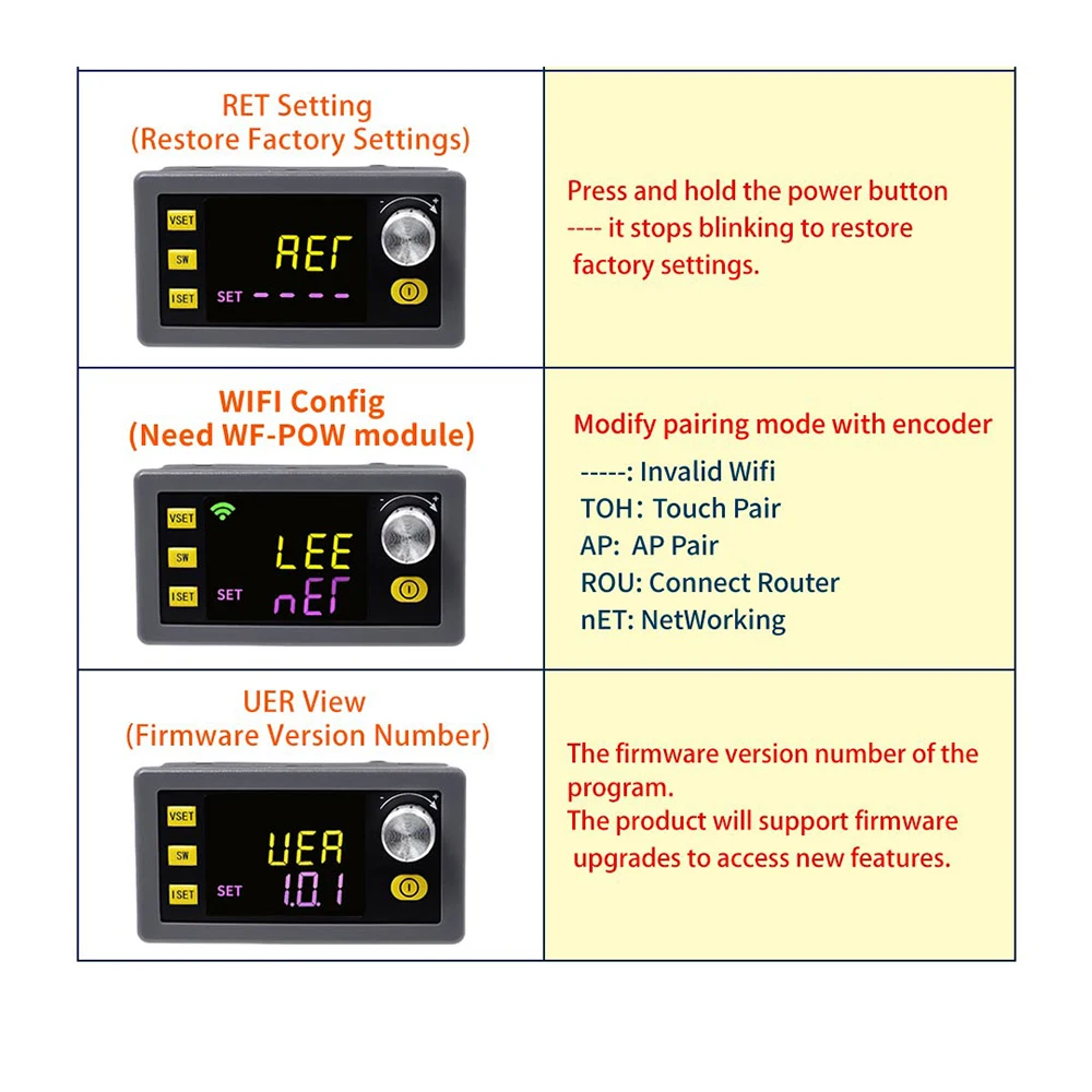 SK60/SK120/SK150 DC Buck Boost Converter CNC Adjustable Regulated Laboratory Power Supply Constant Voltage Current Module