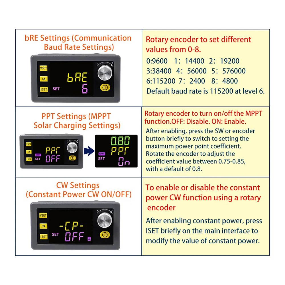 SK60/SK120/SK150 DC Buck Boost Converter CNC Adjustable Regulated Laboratory Power Supply Constant Voltage Current Module