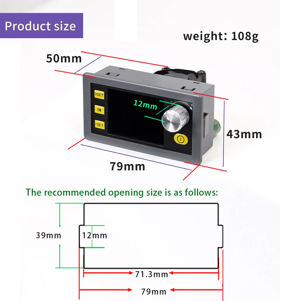 SK60/SK120/SK150 DC Buck Boost Converter CNC Adjustable Regulated Laboratory Power Supply Constant Voltage Current Module