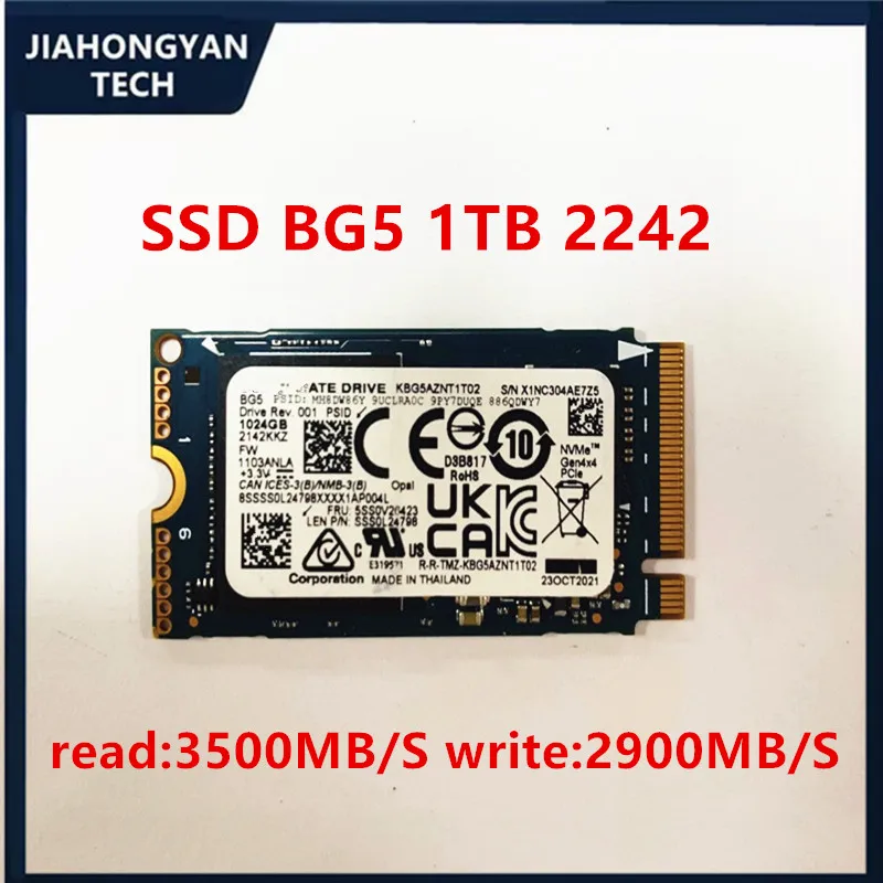Original For Toshiba Kioxia SSD BG5 1T M.2 2230 2280 2242 NVMe PCIE4.0 BG4 128G High Speed Desktop Laptop Solid State Drive